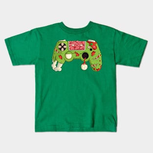 Green Video Games Gaming Gamer Halloween Zombie Controller Kids T-Shirt